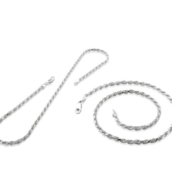 925 SS Rope Chain - Picture 3 of 6